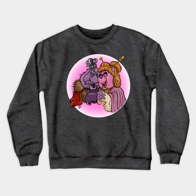 King and Queen of the Universe Crewneck Sweatshirt by UzzyWorks